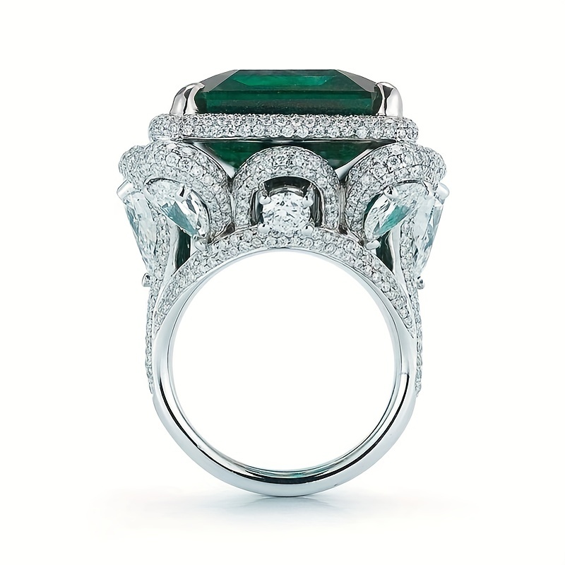 Green Gemstone Ring For Men - Anniversary Gift